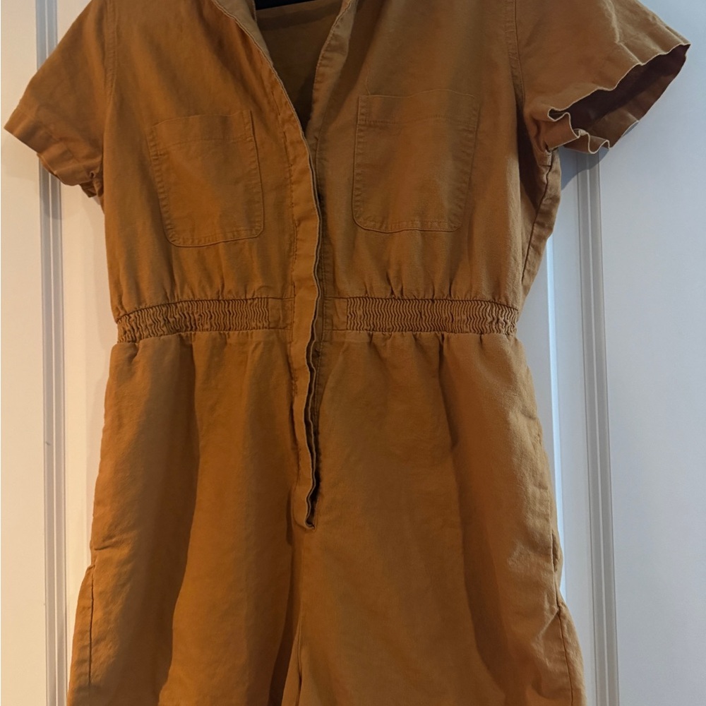 Women’s Mustard Cold Romper